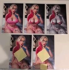 "Harley" Cosplay Cool Comics Pin-Up Gallery 5 Books Set Sydney Augusto LTD 100 