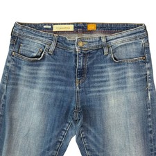 Pilcro and the Letterpress Jeans Women 29 Blue Straight Leg Medium Wash Denim