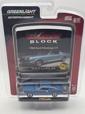GreenLight Mecum Auctions 1965 Ford Mustang Fastback Blue 1:64 Diecast NIP