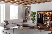Stoffsofa Ecksofa L Form Sofa Stoff Sofas Grau Modern Wohnzimmer MöBel