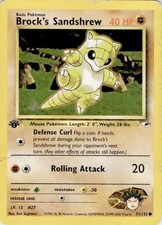 Brock's Sandshrew 71/132 Common Gym Heroes Pokemon 1st Edition Moderately Played on eBay