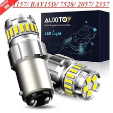 Auxito White 1157 Bay15d 23-led Tail Stop Brake Reverse Turn Signal Light Bulbs