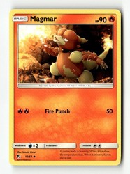 Magmar 10/68 Hidden Fates Uncommon Pokemon Card
