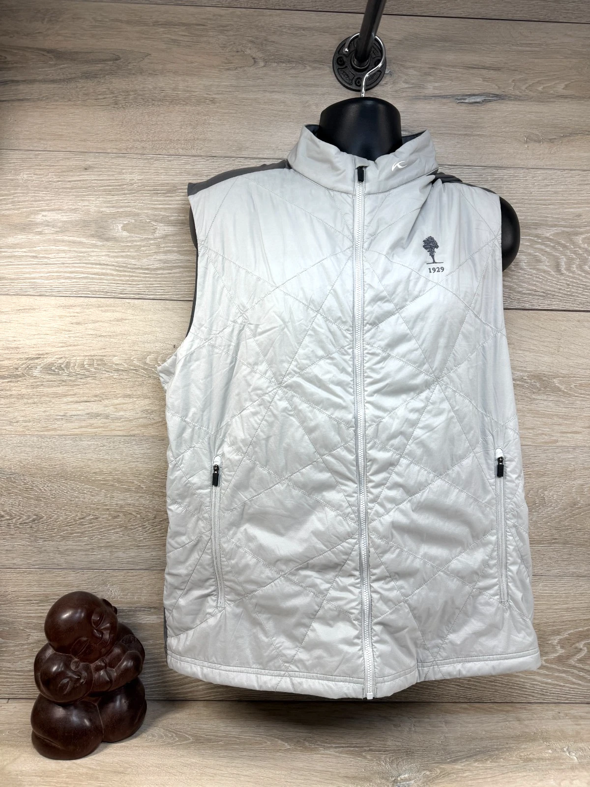 KJUS Mens Gray Rare Release Torrey Pines Lodge/ Torrey Pines Golf 1929 Vest L