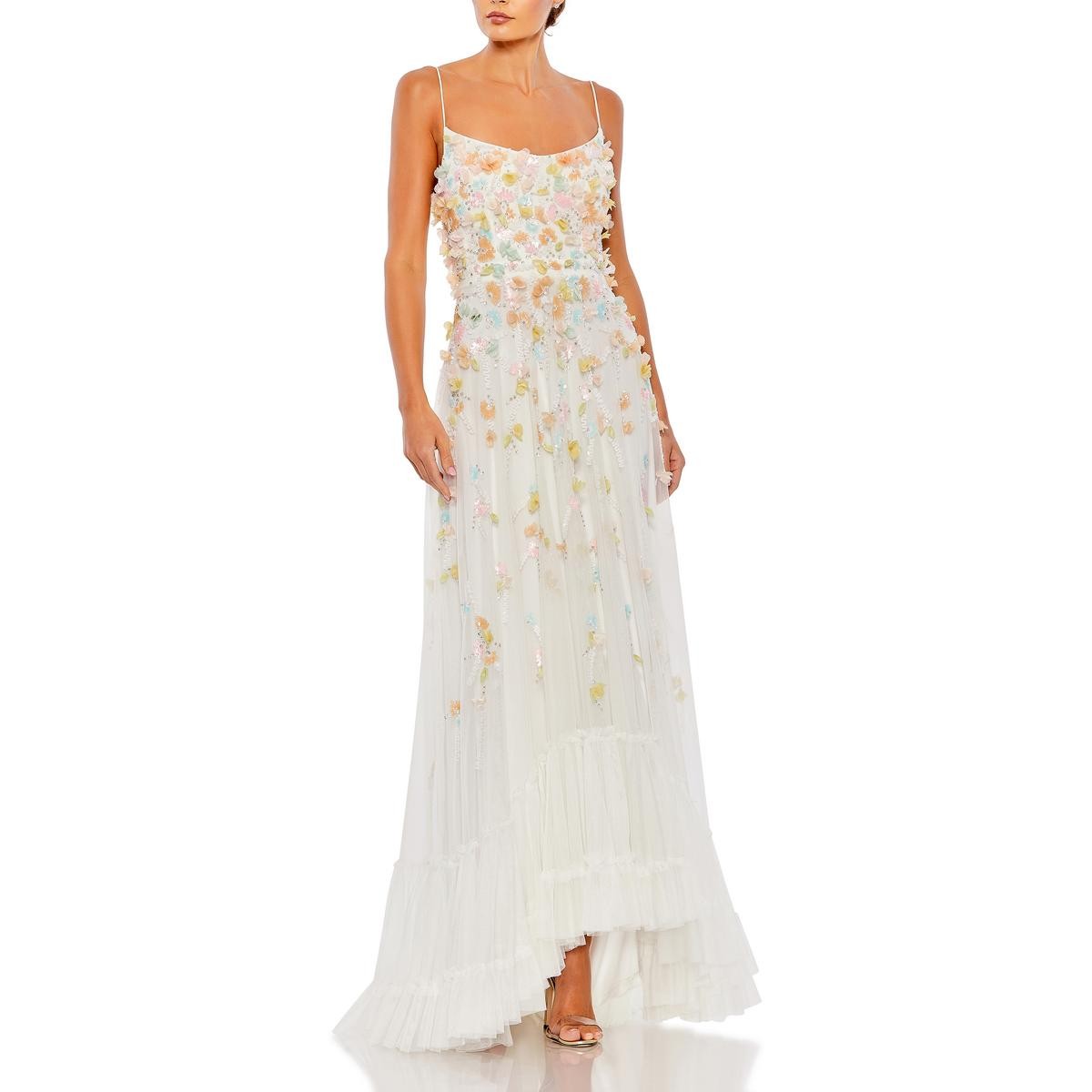 Женское вечернее платье из крепа с украшениями Mac Duggal BHFO 8161