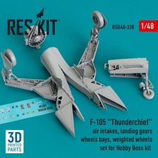 F-105 Thunderchief Intakes Landing Gears With Wheels Bays For Hobby Boss 148 F-105 Thunderchief Intakes Landing Gears With Wheels Bays For Hobby Boss 148