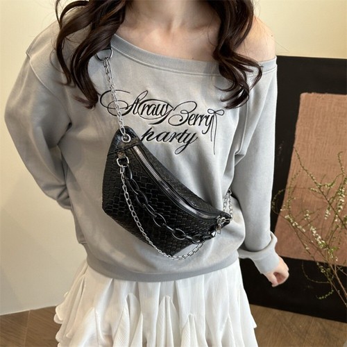 Solid Color Leather Fanny Packs Crossbody Bag Crossbody Waist Pack Street - Picture 5 of 14