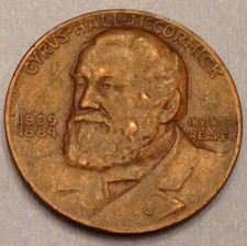 1931 Cyrus McCormick Bronze Medal - Centennial of the Reaper