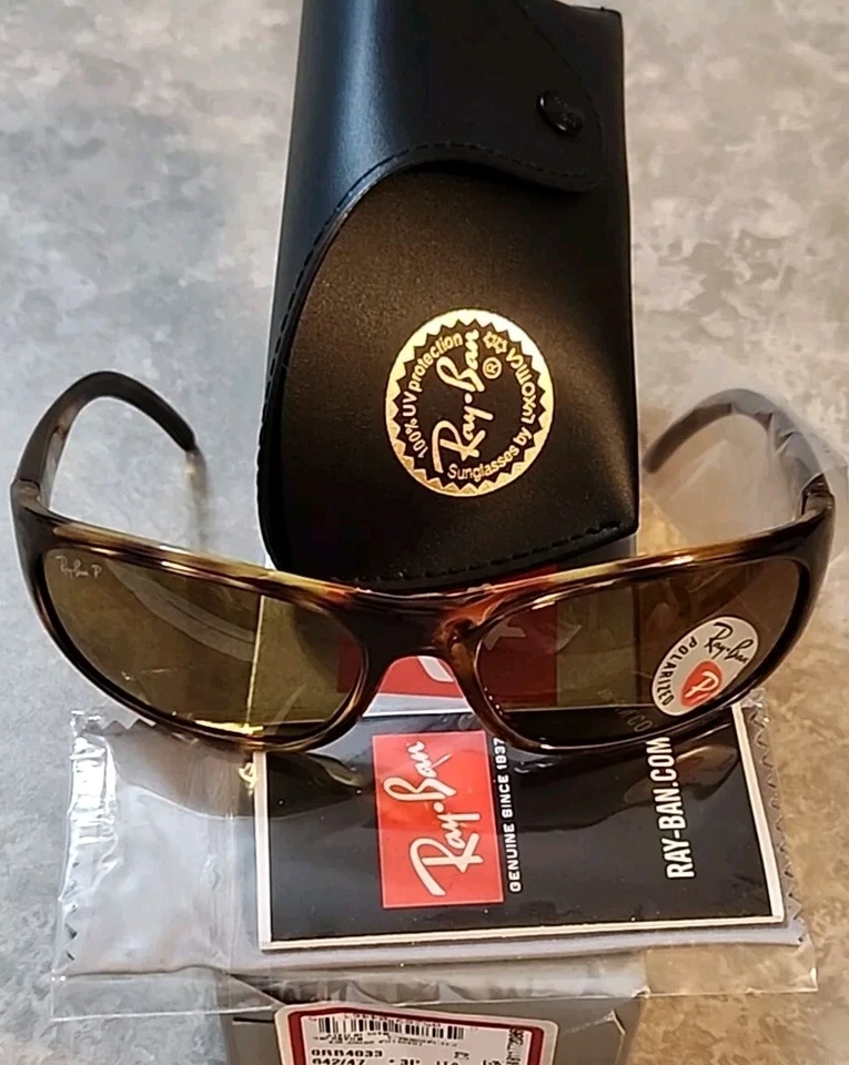 🔥 AUTHENTISCHE RAY-BAN PREDATOR Vintage Havana polarisierte Sonnenbrille RB 4033 642/47 - Bild 3 von 4