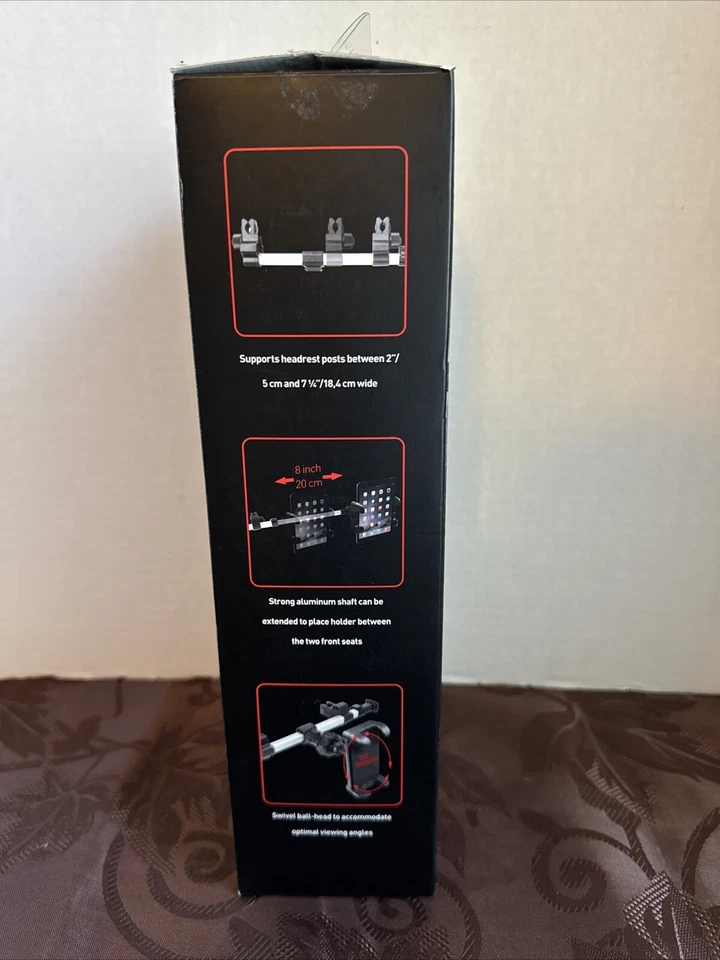 Macally Car Headrest Mount Holder for Apple iPad Pro/Air/Mini, Tablets, Nintendo - Image 4 of 4