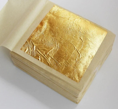 250 x Gelbgold 24 Karat ca. 45mm x 45mm beste Qualität aus Thailand