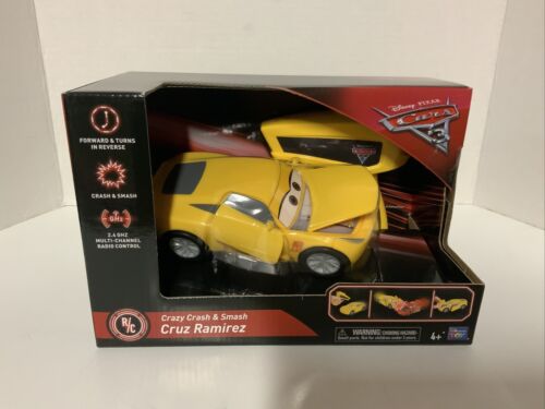 Disney Pixar Cars 3 Racing Cruz Ramirez RC Crazy Crash New Rare NIB Fast Ship - Picture 1 of 9