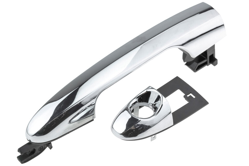 Poignée de porte Fiat 500L conducteur en finition chrome satiné robuste