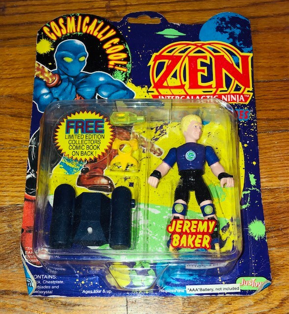 ZEN Intergalactic Ninja Jeremy Baker Action Figure Comic Book