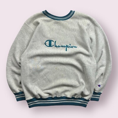 Vintage Champion Reverse Weave Spellout Embroidered Sweatshirt 90s