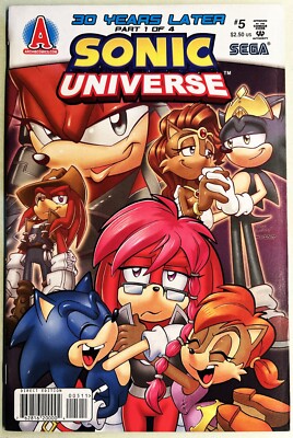 SONIC UNIVERSE Comic Book #5 August 2009 MOBIUS 30 YEARS LATER 1 of 4 Bagged NM-