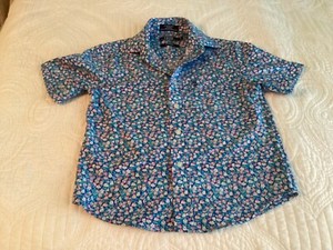 Boys Short Sleeve Button Down Shirt, iPod, Size 8