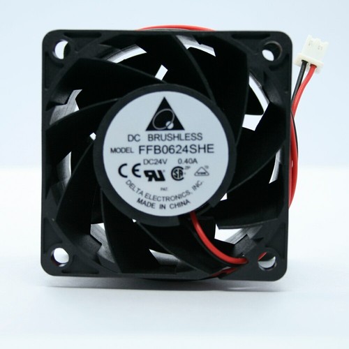 Original 6cm 6038 24V 0.40A FFB0624SHE 60*60*38MM 2 Lines Fan #F1