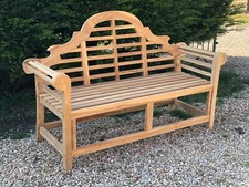 Banc américain 3 places en teck brut