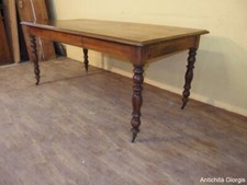 TAVOLO LUNGO RETTANGOLARE IN NOCE STILE LUIGI FILIPPO