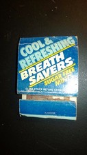 OLD Vintage "COOL & REFRESHING BREATH SAVERS' matchbook MADE IN USA