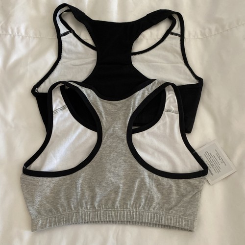 Fruit of the Loom Women’s Lot Of 2 ( Gray and Black) Sports Bra Sz 34 NEW! - Picture 2 of 7