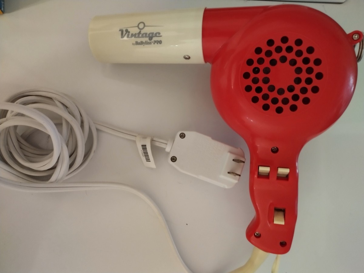 Limited Edition Vintage By BaByliss Pro Hairdryer Red Model