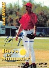 Ted Rose autographed Baseball Card 2001 Royal Rookies Boys of Summer #BOS7