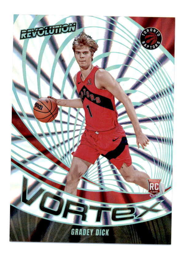 GRADEY DICK 2023/24 PANINI REVOLUTION #5 VORTEX ROOKIE SUNBURST RC #05/75 BF6151