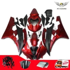 Fairings Red Black Injection Molded Plastic Fit for Yamaha 2006 2007 YZF R6 r004