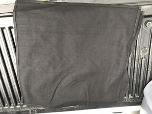 Lot Of 50 black restaurant dinner cloth linen napkins 20x20 Nice Condition