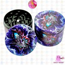 Trippy Oil Spill Grunge Petrol Metal Tobacco Magnetic 4Part Grinder Funny Gift
