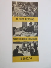 12 GOOD REASONS WHY IT'S GOOD BUSINESS TO GO CANADA marketing BROCHURE vintage