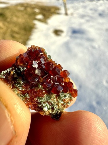 Granato Hessonite Minerali Valle D’Aosta Italy - Foto 2 di 4