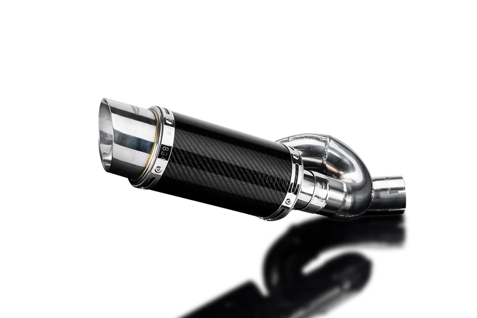 Triumph Street Triple R S RS 17-21 Kit Silenciador Escape Carbono Redondo 8" Foto 2 de 4