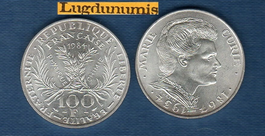 100 Francs 1984 Commémorative 1984 Marie Curie – SUP - Photo 1/1