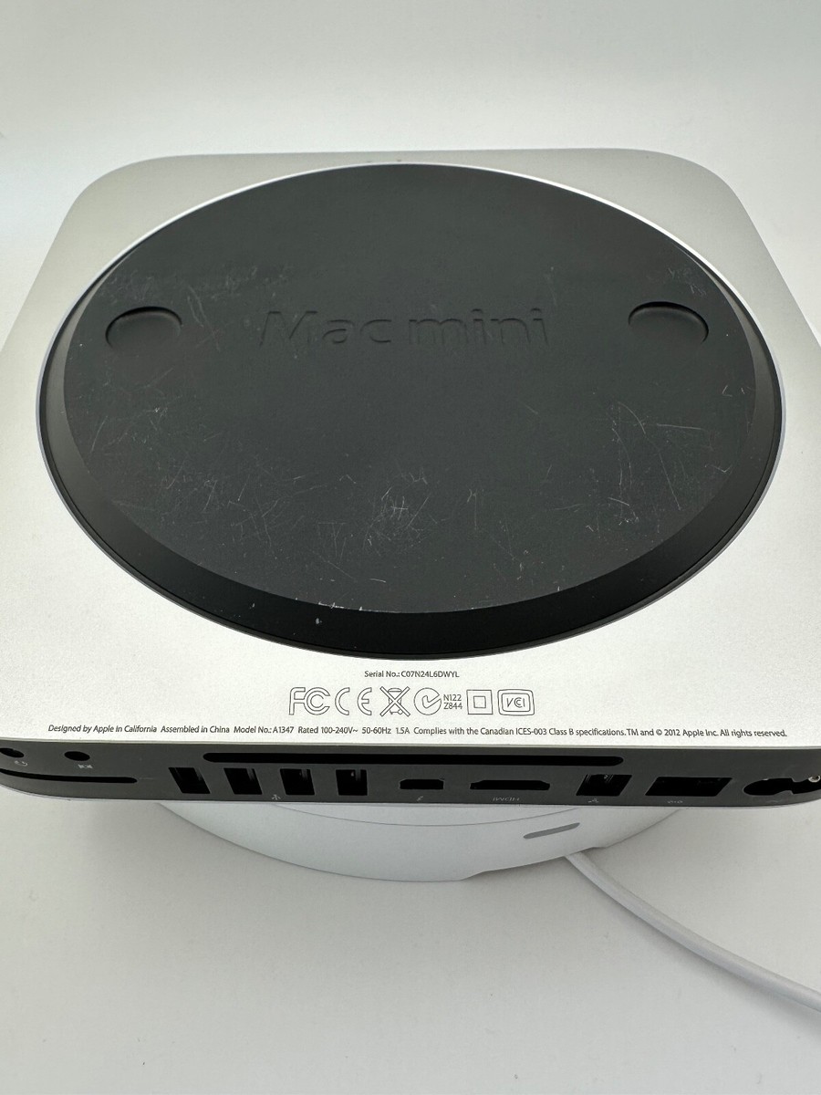 Apple Mac Mini (Late 2012) i5 2.5GHz 4GB RAM 500GB HHD Silver