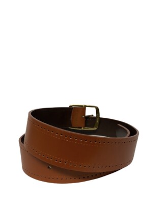 Liz Claiborne Leather Brown Belt with Brass Buckle. Bohemian  display picture 2