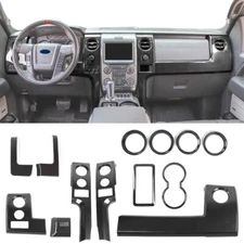 Interior Central Control Air Vent Panel Trim Full Set For Ford F150 Raptor 09-14