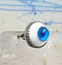 Eyeball ring Boho eye ball vintage band size ...