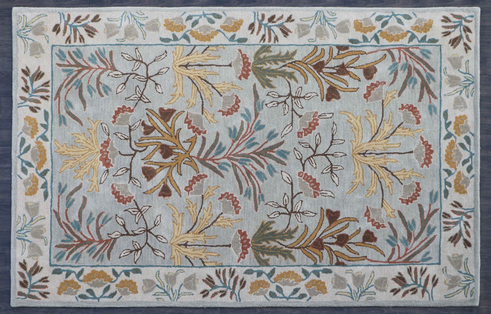 New Adeline Grey Traditional Parsian Style Handmade Tufted 100 Woolen Area Rugs eBay