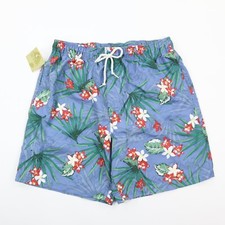 Islander Men's 8" Swim Trunk Shorts Tropical Floral Colorful Lined M 32-36 NWT