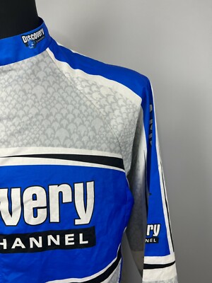 DISCOVERY CHANNEL CYCLING JACKET SPORTS BIKE NIKE MENS SIZE L | eBay