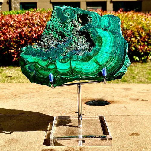 2.14LB Natural high-end peacock stone slices polished specimens spiritual heali - 第 4/13 張圖片