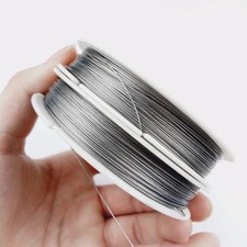 JHNBY 0.3~1.0mm Thin Stainless steel wire Beading Rope Cord Thread String For DI