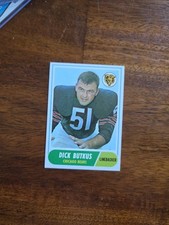 Topps 1966 Dick Butkus Rookie #127 Chicago Bears NFL Football Trading Card. rookie card picture
