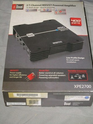 New Opened Box Dual Electronics XPE2700 400W Dynamic Peak Power Car Amplifier