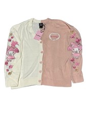 Sanrio My Melody Embroidered Sleeves Cardigan Button Sweater Size 2X 