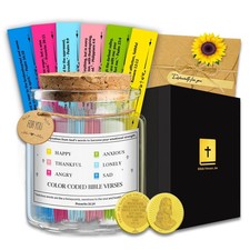 Bible Verse Jar   Color  Coded Scripture Prayer  Encouragement Jar,