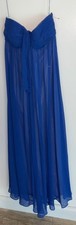 Aqua Sleeveless Gown Blue Womens Size 2
